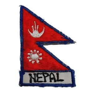 🍒4 for $20🍒 Nepal Flag Embroidered Patch for Clothes Backpacks T-Shirt Jeans